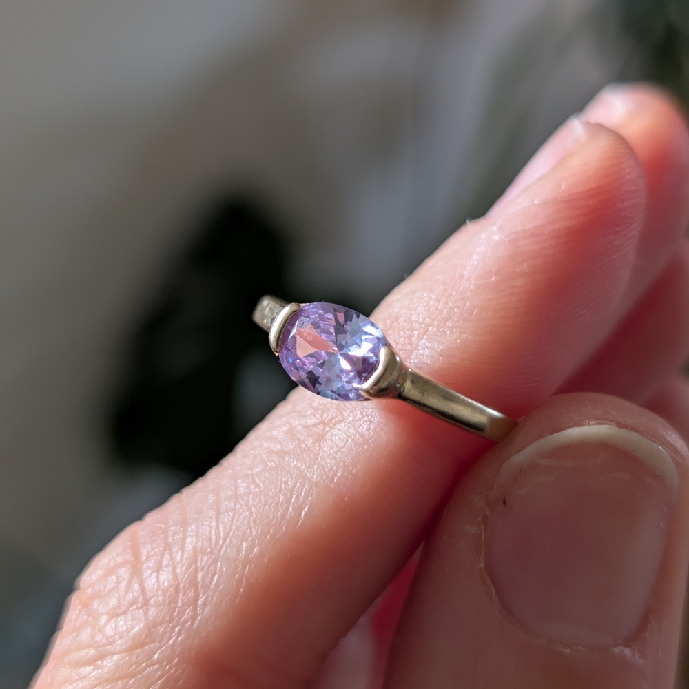 Lavender Amethyst In 14k Gold Size 9